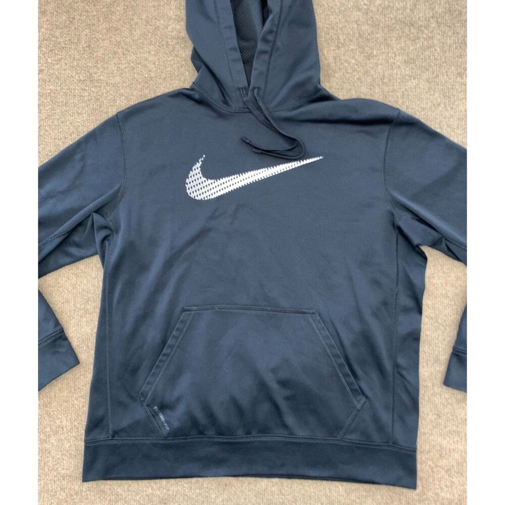 Nike Hoodie Mens L Therma-FIT Performance Training Gym Workout Pullover Fleece